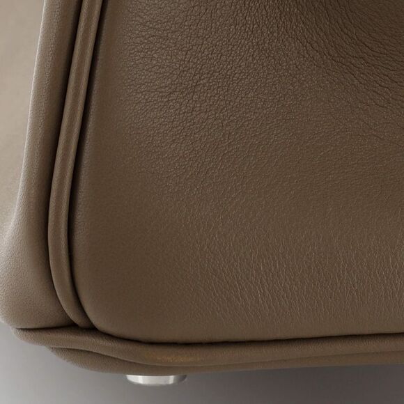 Hermes Birkin Handbag Grey Swift with Palladium Hardware 25 Neutral - Picture 9 of 11